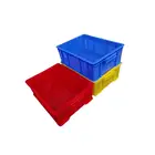 Large Storage Plastic Plastic Tote Box Stackable Industrial Large Storage Plastic Warehouse Tote Box Moving