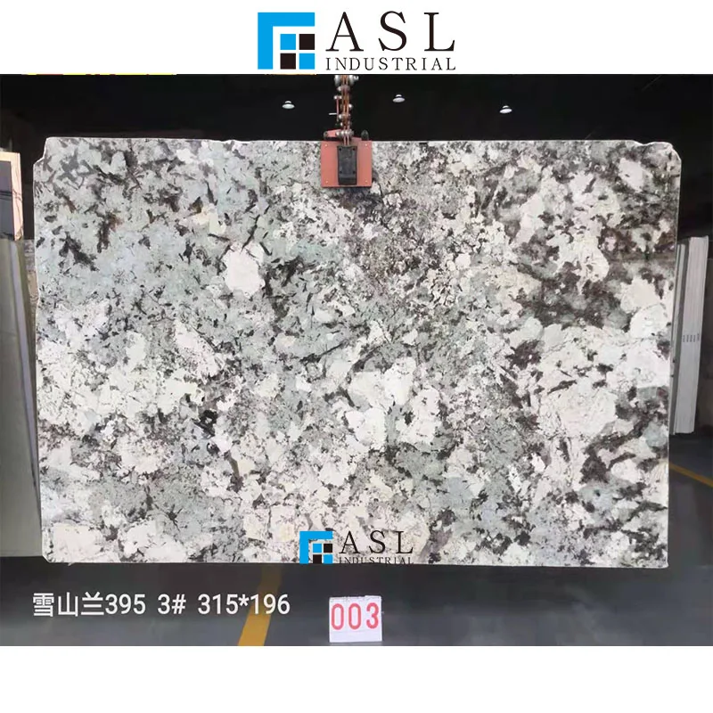 Brazilian stone exquisite white quartzite and ceramic tile wall kitchen countertop project for sale