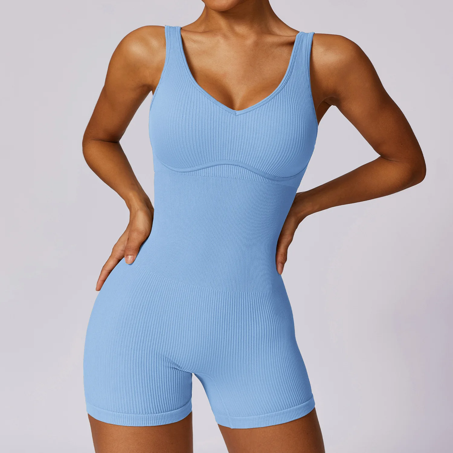 Custom Active Sports Fitness Set One Piece Yoga Wear Gym Sportswear Women One Piece Plus Size Jumpsuit And Rompers
