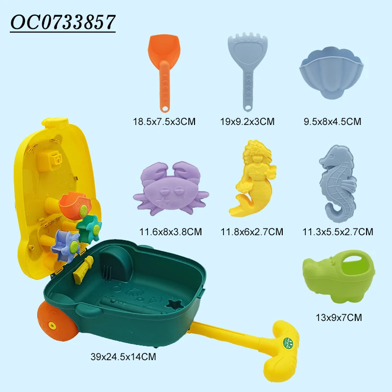 Play kids water toys silicone sand beach mold sea animals beach sand games outdoor