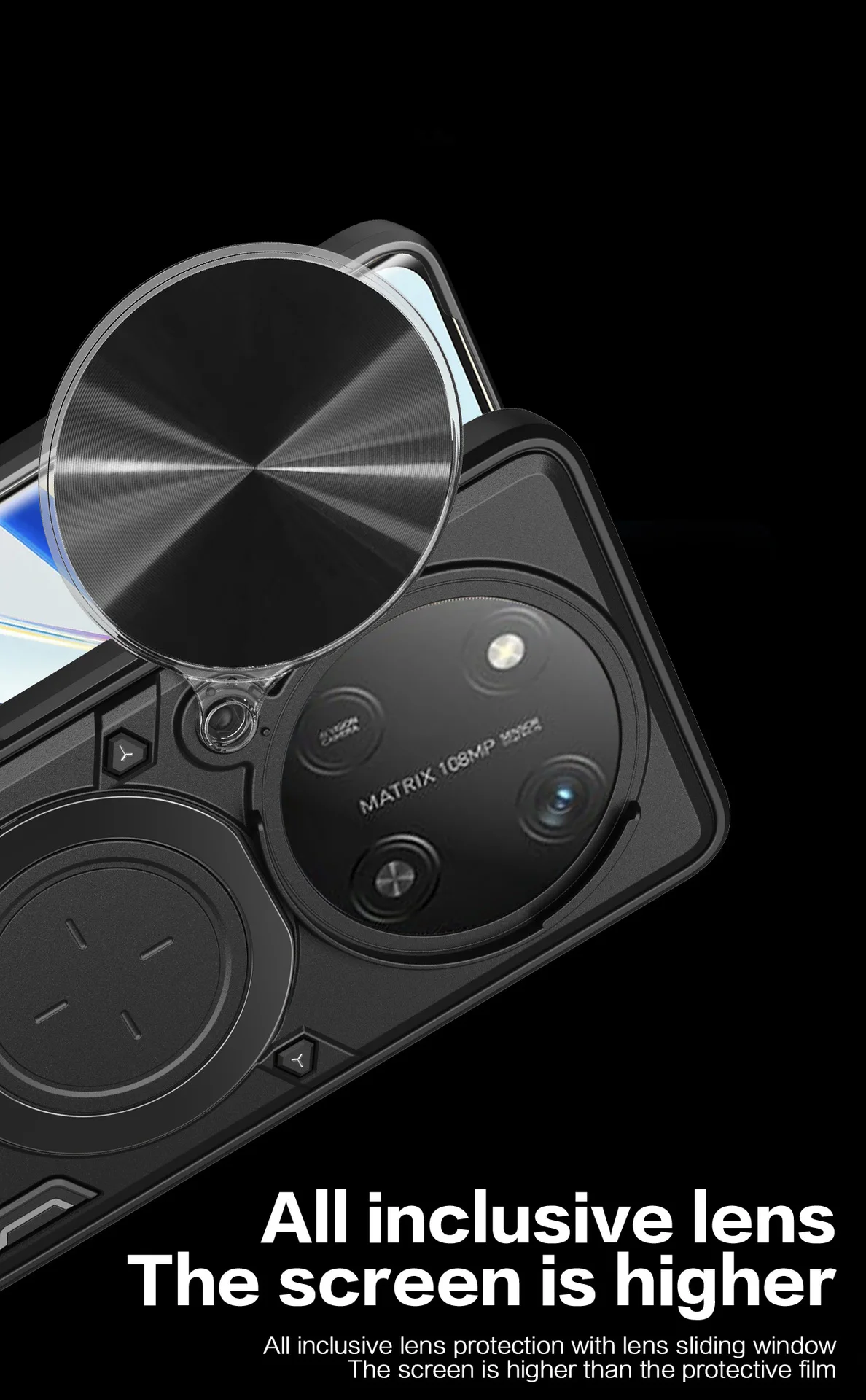 product tpu and pc material shockproof and drop resistant window push protection for camera lenses case for honor x9c laudtec-10