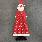 Calendar Wall Hanging DIY Santa Christmas Felt Countdown Calendar 24 Day Best Pockets Calendar