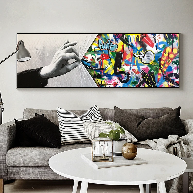 Bevoorrecht Automatisering Schoolonderwijs Graffiti Pop Art Street Oil Painting On Canvas Posters And Prints Wall Art  Painting Abstract Pictures For Living Room Home Decor - Buy Canvas Painting,Art  Print,Decor Painting Product on Alibaba.com