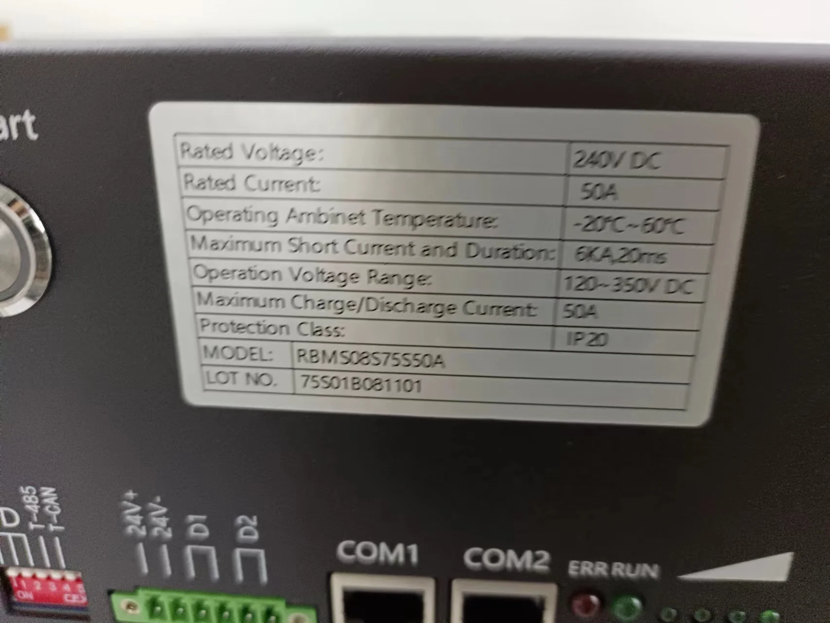 GCE High Voltage Master-Slave Battery Management System with 3 Years Warranty LAN and Bluetooth for Solar Energy Storage