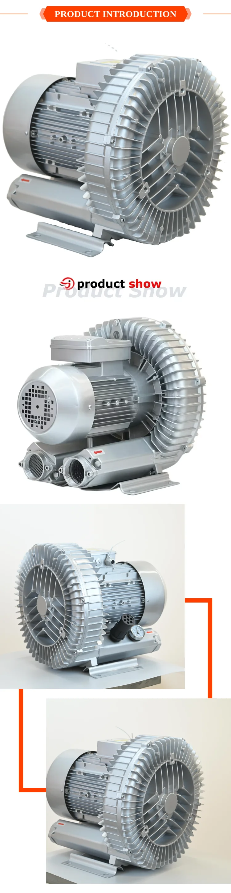 Side Channel Blower, 7.5KW, 10HP, 2GH810-H27 - detail 6