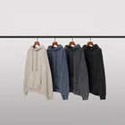 Black Blank Manufacturer Black Washed Hoodie Distressed Hoodie Rap Blank Stone Wash Hoodie