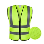 Safety Factory Construction Orange High Visibility Work Safety Reflective Running Vest With Logo