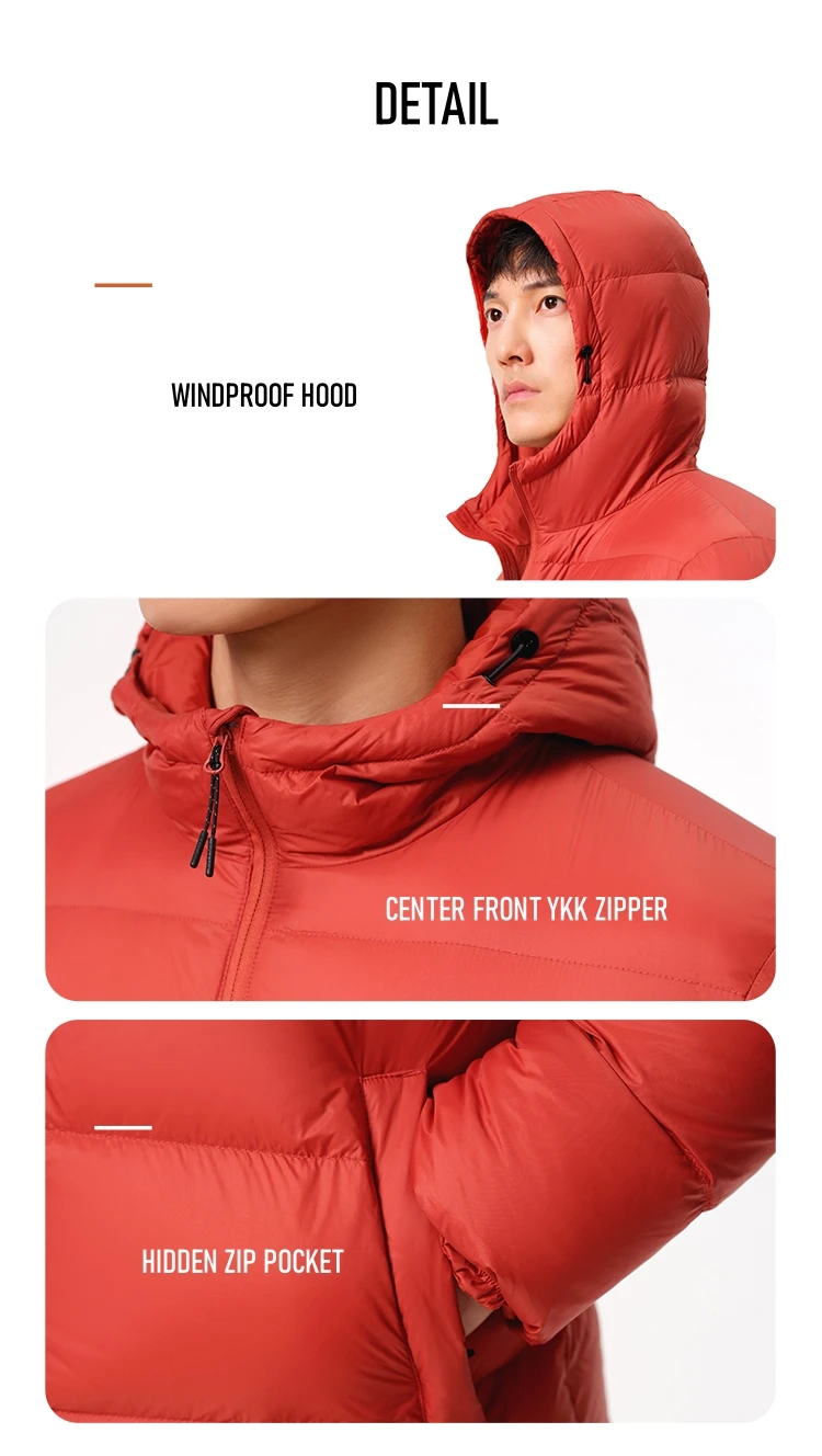 Pelliot 800 Filling Down Jackets 2023 F/W Outdoor Windproof Warm Mountaineering 95% Goose Down Jacket