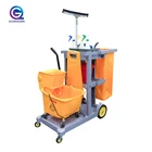 Hotel Trolley Hotel Cleaning Trolley Factory Direct Hotel Hospital Housekeeping Cleaning Trolley Cart Janitor Cleaning Cart