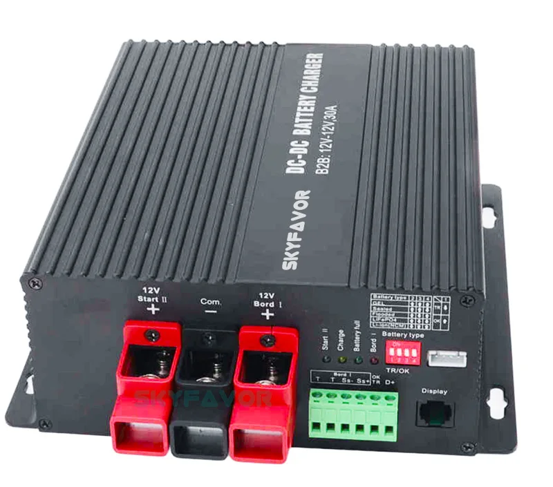 Multi function battery to battery charger 12V to 48V 16A automatic Flooded Gel AGM and Lithium ion lifepo4 DC DC battery charger