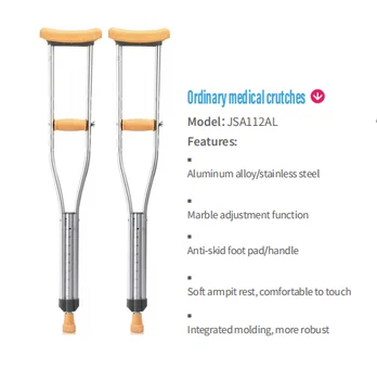 Adjustable folding crutch distabled crutch underarm crutch trending products 2024 new arrivals safe