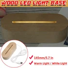 Base Light Wood Led Base Light Control For 3D Illusion Lamp Smooth Acrylic Sheet
