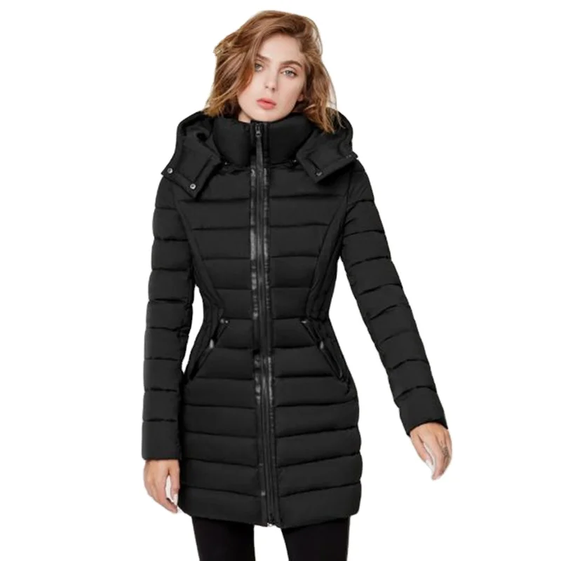 padded down coat womens