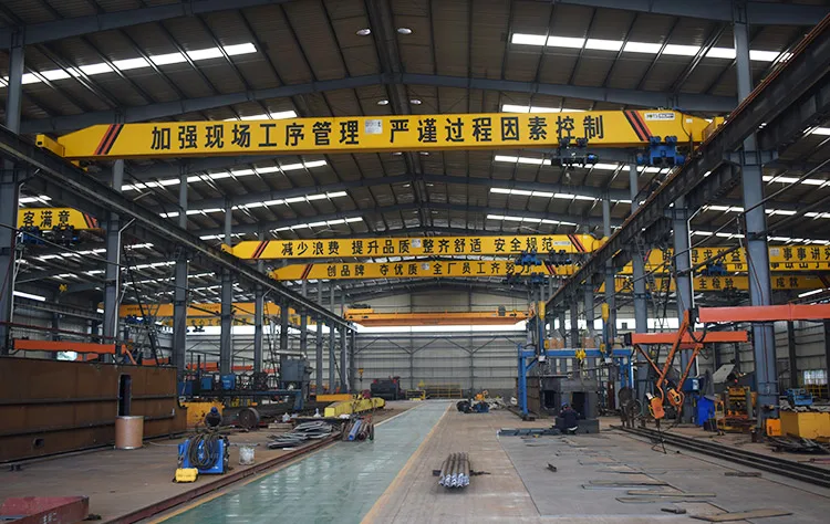 Single girder 5tons 10 tons overhead bridge cranes for lifting rebar