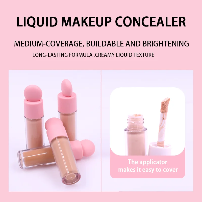 Custom Logo High Definition Matte Foundation Concealer Stick Makeup Natural Full Coverage Liquid Concealer manufacture