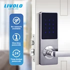 Smart Livolo New Arrival Double Tongue Wifi Wireless Fingerprint Keyboard APP Control Smart Door Lock