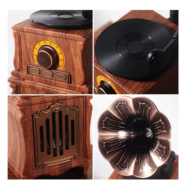 Hot Selling Vintage Horn-Style Bluetooth Speaker - Classic Gramophone Design A Nostalgic Melody, Modern Sound!