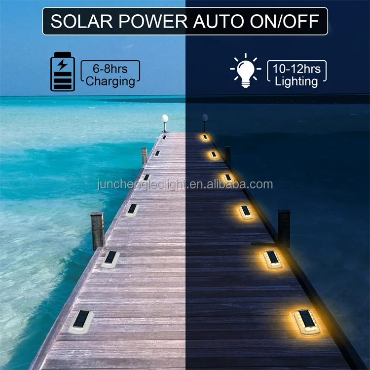 waterproof underground led solar deck lights