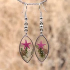 Resin Earrings Fashion New Design Clear Resin Epoxy Starfish Acrylic Earrings Handmade Colorful Starfish Earrings For Women