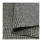 Heavy Weight Windproof Anti-pill Heavy Thick Double Face Houndstooth Plaid Wool Fabric