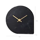 Popular Decoration Luxury Modern Marble Desk Clock Fashion Design Marble Desk Clock