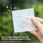 50 Sheets Of Waterproof PET Transparent Sticky Notes For Students With Strong Stickiness