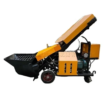 Diesel Slant secondary structure pouring concrete fine stone conveying high rise building mortar pumping machine