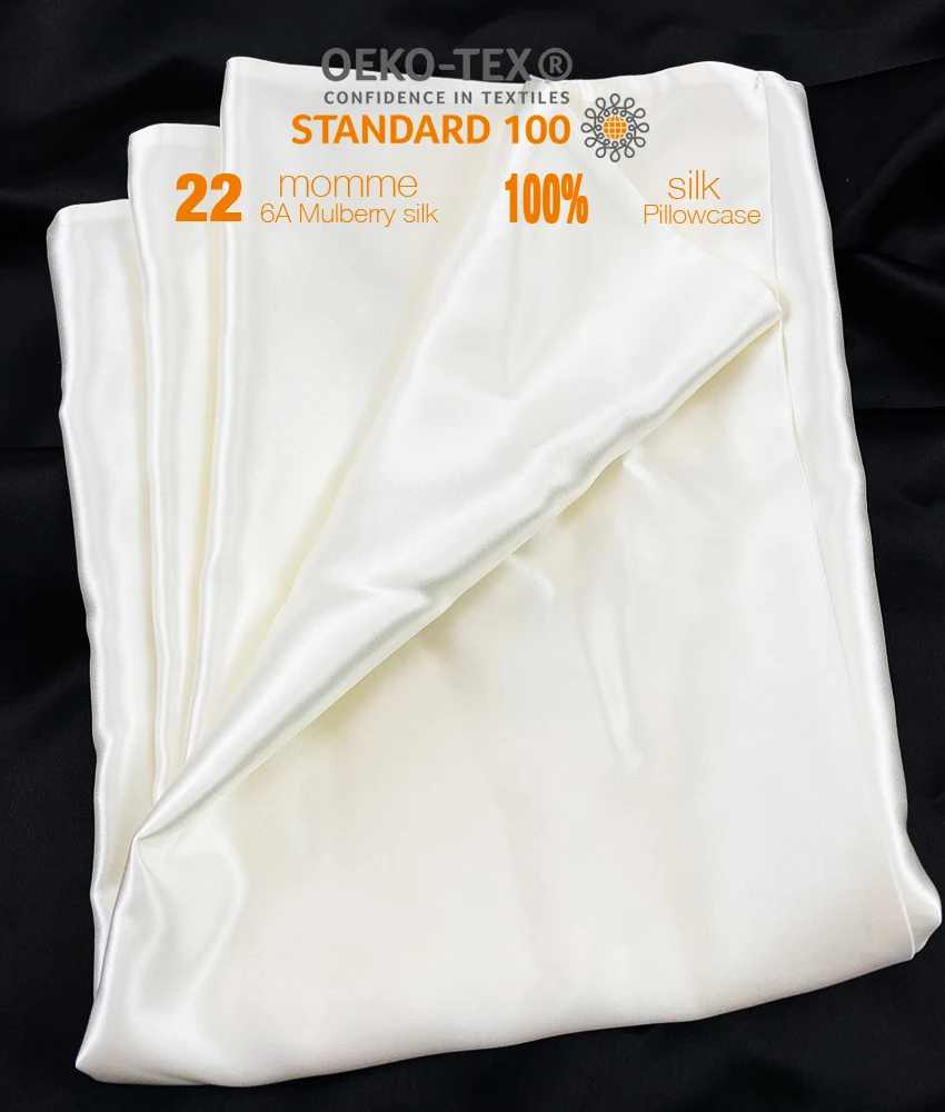 22/25/30 mm Silk Pillow Case 100% Mulberry Silk Pillowcase OEKO-Tex Certified Silk Pillow Case