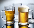 Mug Mug Mug Custom 1 Liter High Quality Glass Beer Cup Mug With Handle For Bar Party Home Restaurant