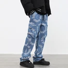 Men Jeans Baggy Jeans Men HUNTW Men Pants Cargo Designer Custom Trousers Denim Baggy Para Hombres Jeans For Man
