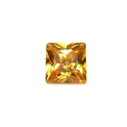 Zircon Zircon China Supplier Gemstone Princess Cut Yellow Color Square Zircon