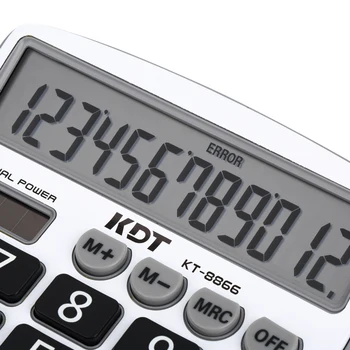 Oem Customization Kt-8866 Calculator Desk 12 Digits Solar Chocolate Calculator Calculator Texas Instruments
