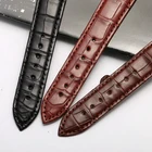 Watch High Quality Alligator Skin Genuine Leather Watch Strap For Sale