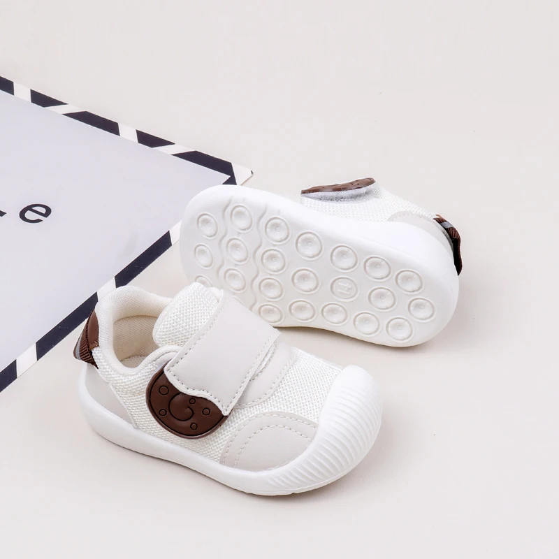 Spring Autumn Casual Shoes High Quality Breathable Sneaker with Anti-Slip Rubber Sole Toddler Walking Shoes Hot Selling supplier