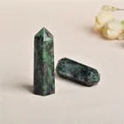 Polished Wholesale Polished Natural Rock Ruby Zoisite Points Epidote Crystal Point Wands