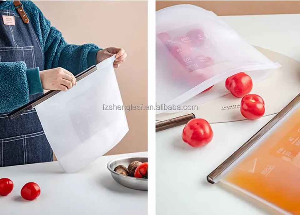 product extra large reusable fresh clear ziplock silicone  freezer bag food storage and container for efficient food packaging-8