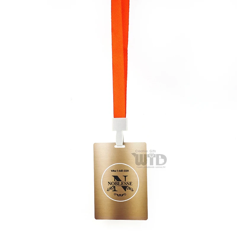 product high quality polyester lanyard with hook accessory personalized logo id card badge holder for college teachers doctors staff-5