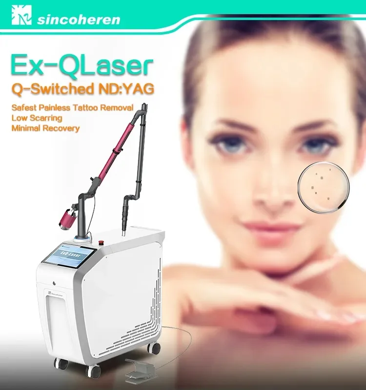 Sincoheren Factory Price Q Switched Nd Yag Laser Beauty Equipment For