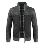 Sweater 2021 Casual Men Autumn Zip Thick Knitted Sweater Pockets Warm Slim Cardigan Coat