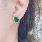 Fashion Stud Earrings 2021 Fashion Ear Decoration Zircon Material Stud Earrings For Women