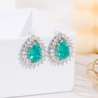 Earrings Diamond Earrings Gemstone Earrings Vintage Drop-shaped Full Diamond Earrings