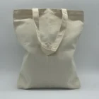 Recycled Shopping Eco-friendly Recycled Organic Cotton Shopping Bags High Quality Customized Shoulder Tote Bag Canvas