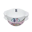 Ceramic Bowls Bowl Ceramic Soup Bowls With 2 Handles Cute Bowl For Kids Ceramic Bowl With Cartoon Design