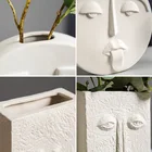 Ceramic Nordic Simple Creative Ceramic Vase Dry Flower Art Face Living Room Home Decoration Vases