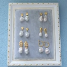 Beautiful Earrings Lilliana Beautiful Shine Baroque Pearl 925 Sterling Silver Freshwater Pearl Earrings