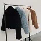 Coat Hot Sale White Fur Collar Women Winter Coat Warm Women Hooded Coat Wool Coat