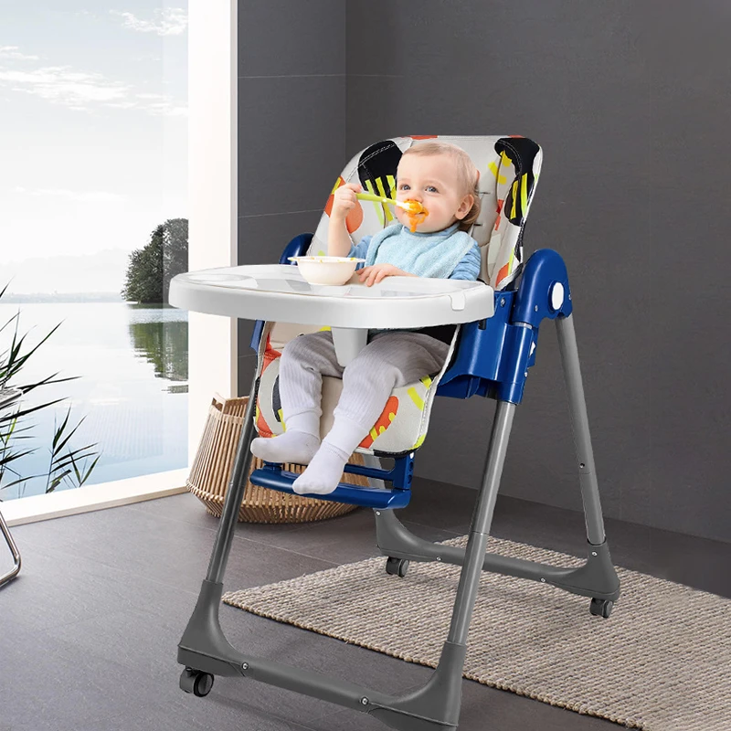 Wholesale Booster Modern Stool Portable Folding Infant Swivel for Children Plastic Kids High Feeding 3 in 1 Baby Dinning Chair manufacture