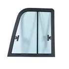 Factory Outlets Side Sliding Window Construction Machinery Vehicle Van Sliding Windows With Fram
