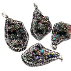 Agate Necklace Natural Agate Crystal Cluster Pendant Crystal Stone Dazzle Necklace Manufacturer Directly