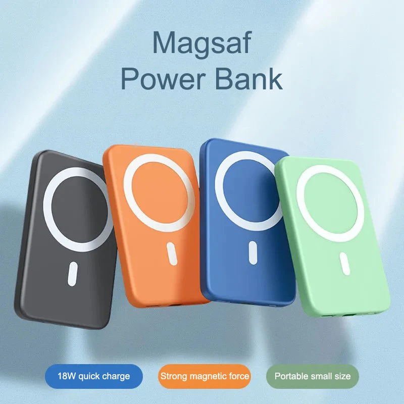 new portable mini wireless magnetic power bank